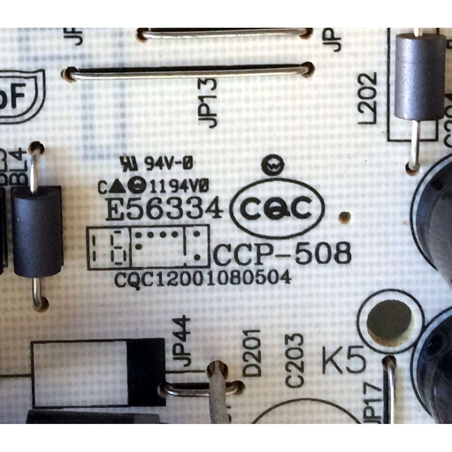 FUENTE DE PODER PARA TV PHiLIPS / NUMERO DE PARTE 81-PBE043-H21 / CQC12001080504 / SHG5504C / SHG5504C-101H / CCP-508 / SHG5504C18-101HB / DLBB419 / 20160616 / D0160254PS0902 / MODELO 43PFL6621/F7 - Imagen 2